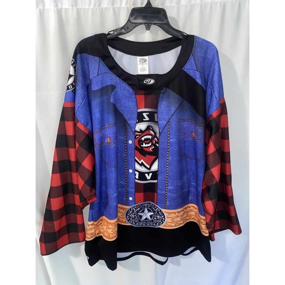 Huntsville Havoc SPHL Hockey Jersey Country Night Mens XL OT Sports Made USA